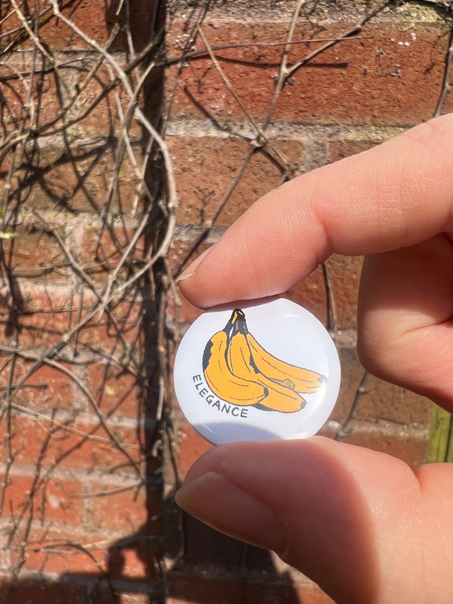 Elegance Bananas button badge 25mm