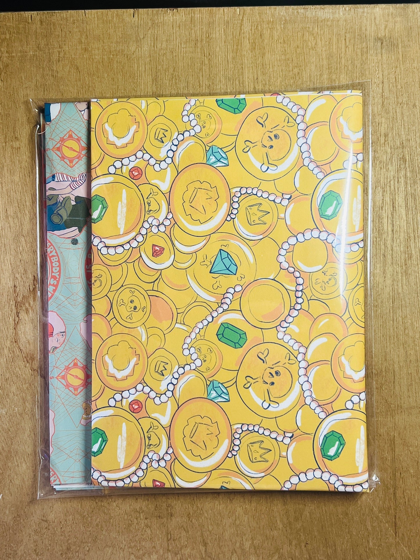Gift wrapping paper set 2 piece 80s 90s Movie nostalgia Goonies, Stand by me, Hook, My Girls, Mighty Ducks, E.T, treasure!