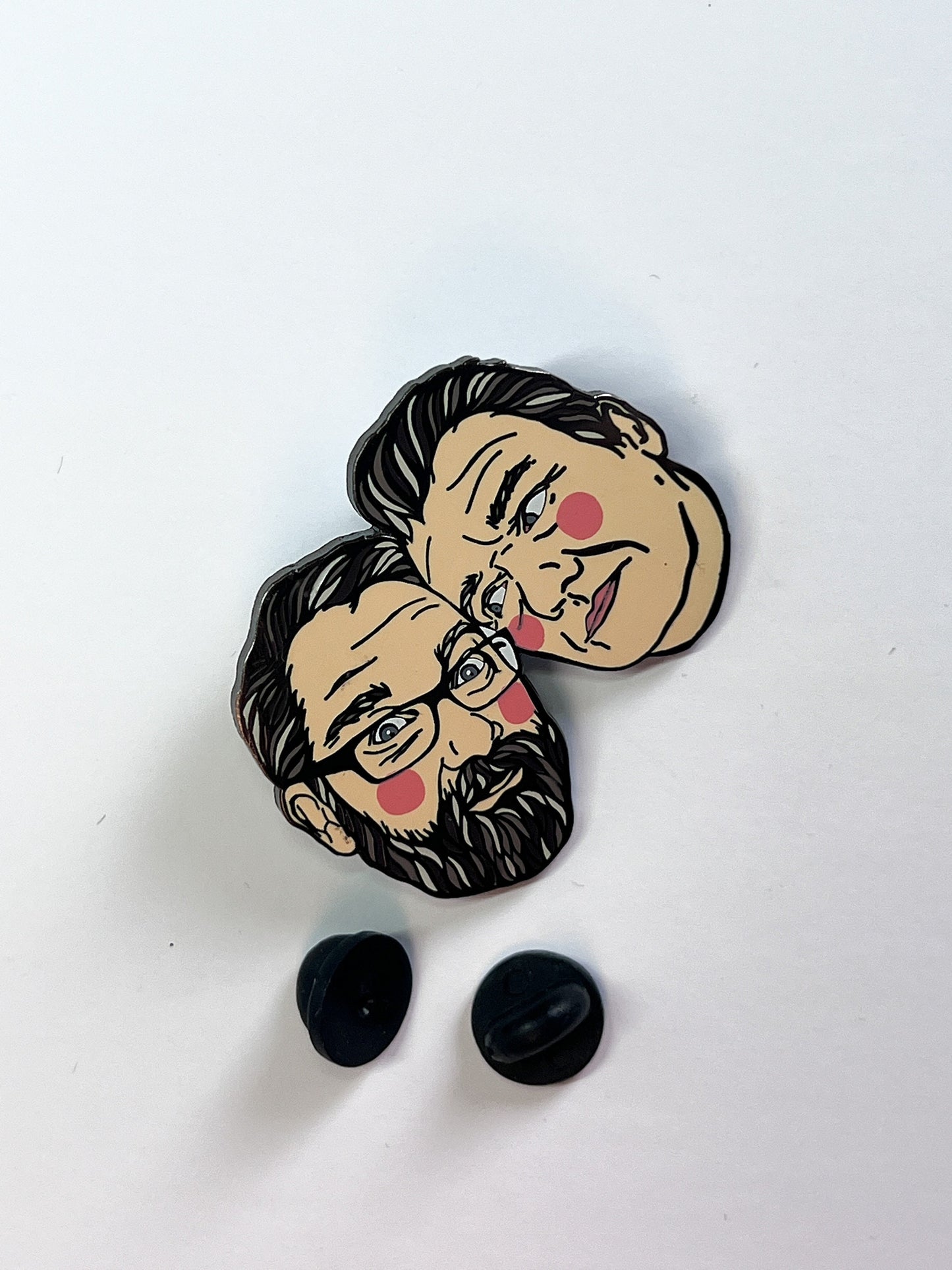 Vic and Bob enamel pin badge