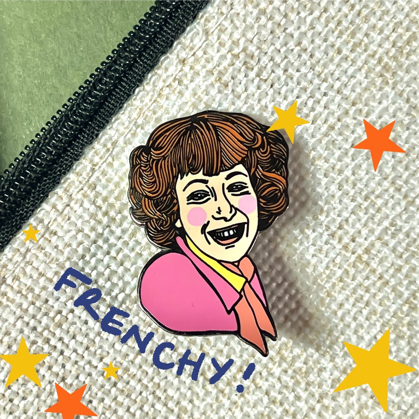 Frenchy Enamel Pin Badge, GREASE