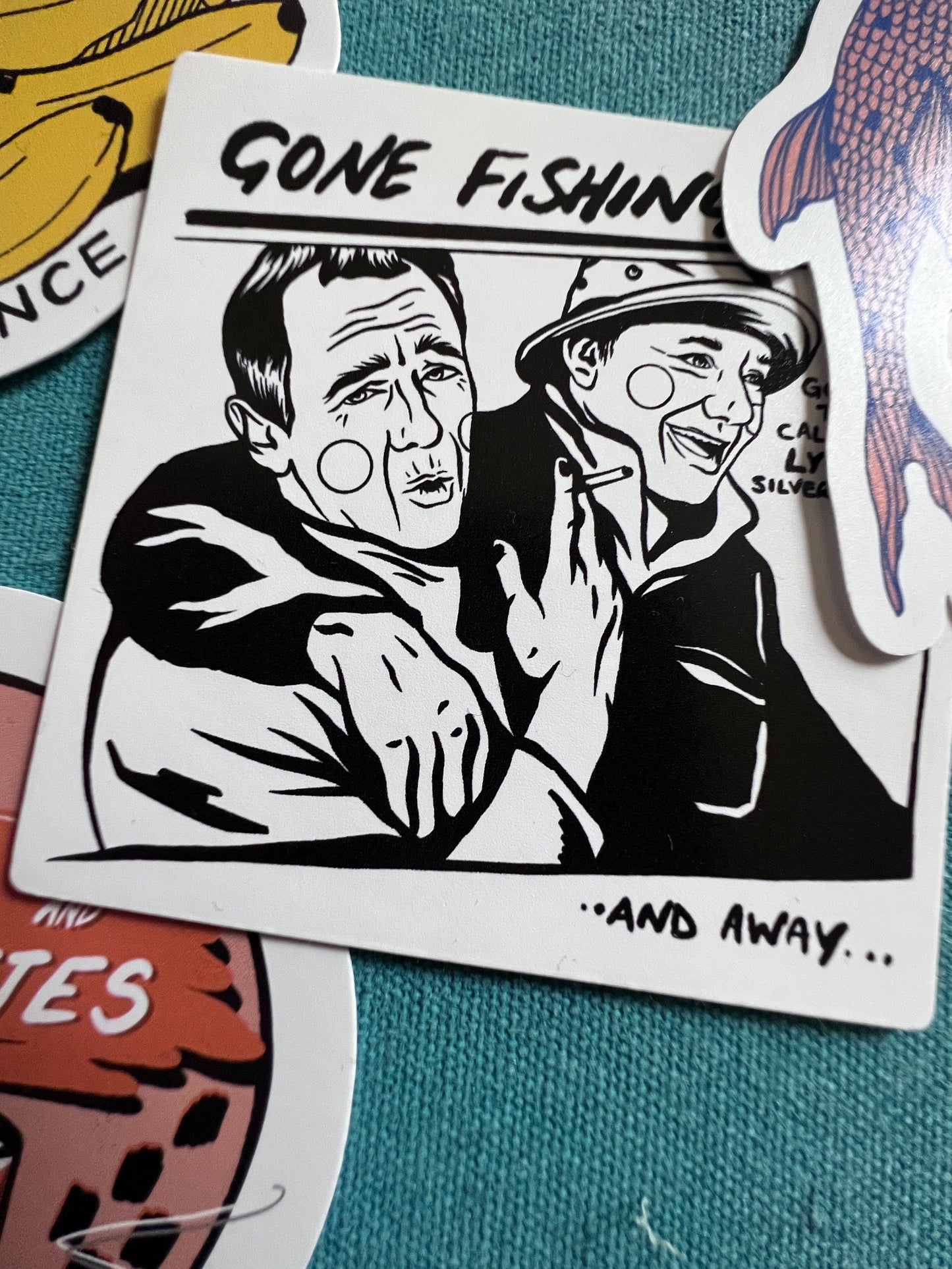 Gone Fishing X GOO, Bob Mortimer & Paul Whitehouse Sticker