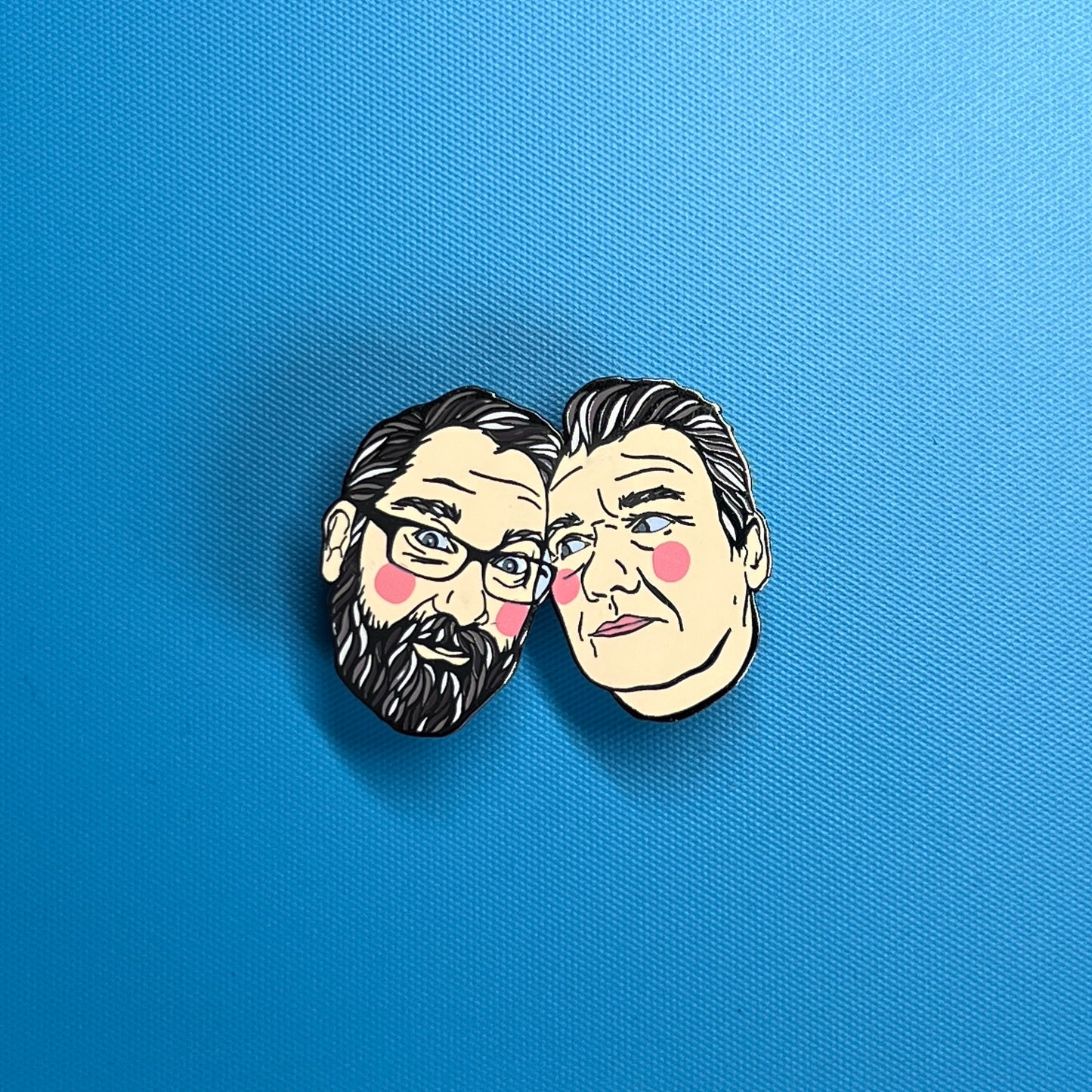 Vic and Bob enamel pin badge