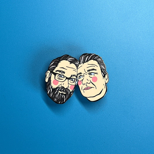 Vic and Bob enamel pin badge