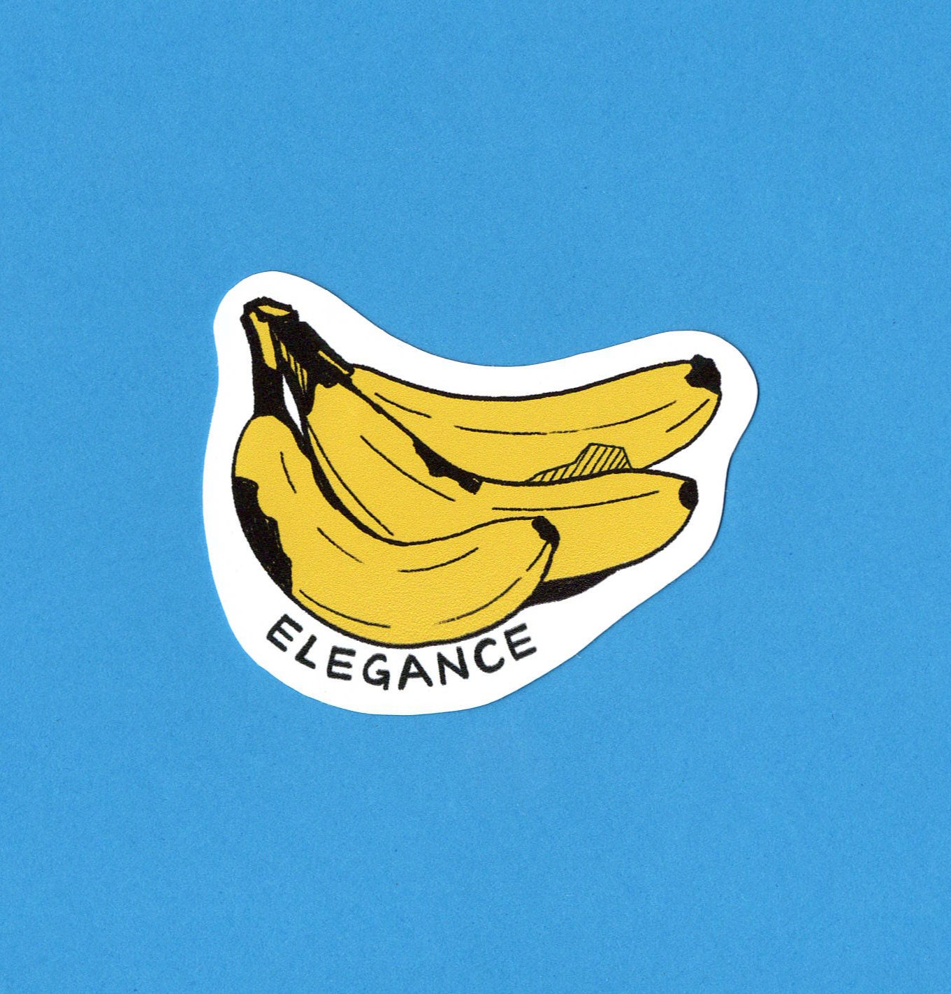 Elegance Bananas matt water-resistant vinyl sticker- for no reason